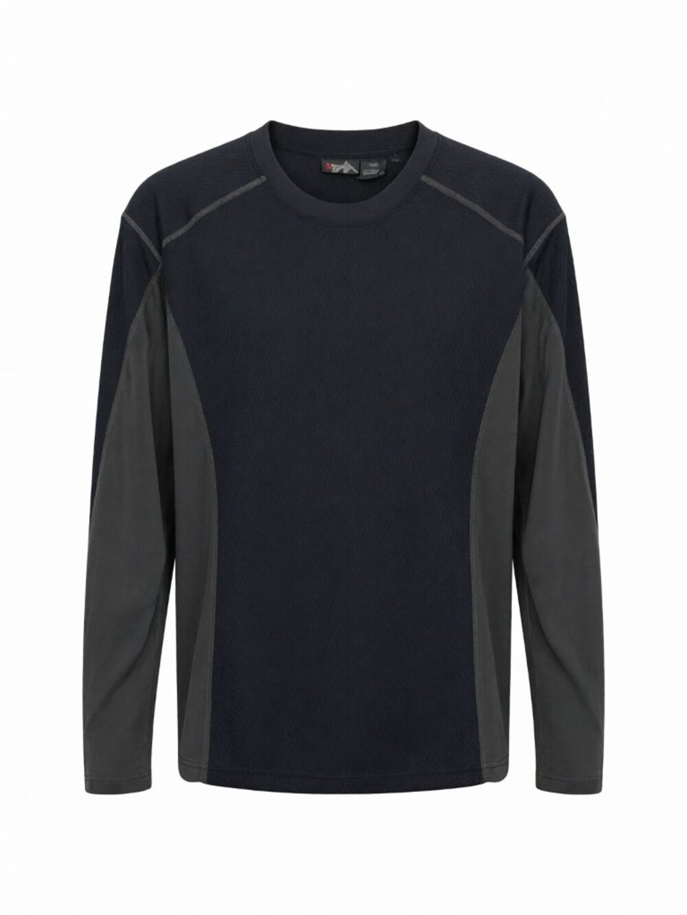 Alpine Design Black Gray Men's Long Sleeve Crew Top L Black